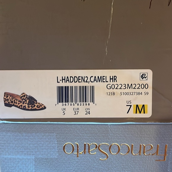 Franco Sarto Hadden Leopard loafer with tassel. Size 7M.  NIB See all pics. - Picture 12 of 12